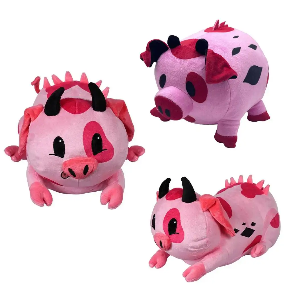 41CM Fat Nuggets Pig Throw Pillow Cosplay Plush Hazbin Fantasy Xmas Birthday Adult Kid Gift Soft Stuffed Mascot Halloween Party