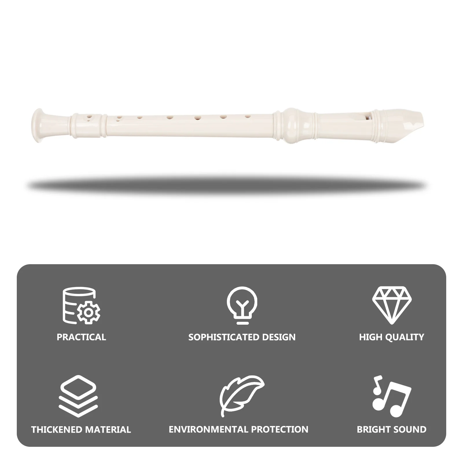 

1 Set 8 Holes Student Beginner Plastic Clarinet Kids Soprano Recorder Simple Wind Instrument Professional Children Clarinet