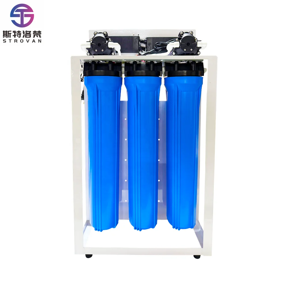 

STLF Electric 20 Inch Dual Pump Dual Film Five Stage Reverse Osmosis Water Purifier Direct Drinking Water Filtration System