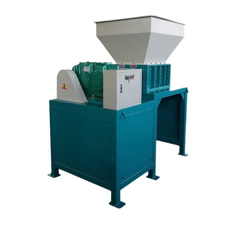 Double shaft shredder, waste bicycle motorcycle shredder, solid waste metal food waste shredder