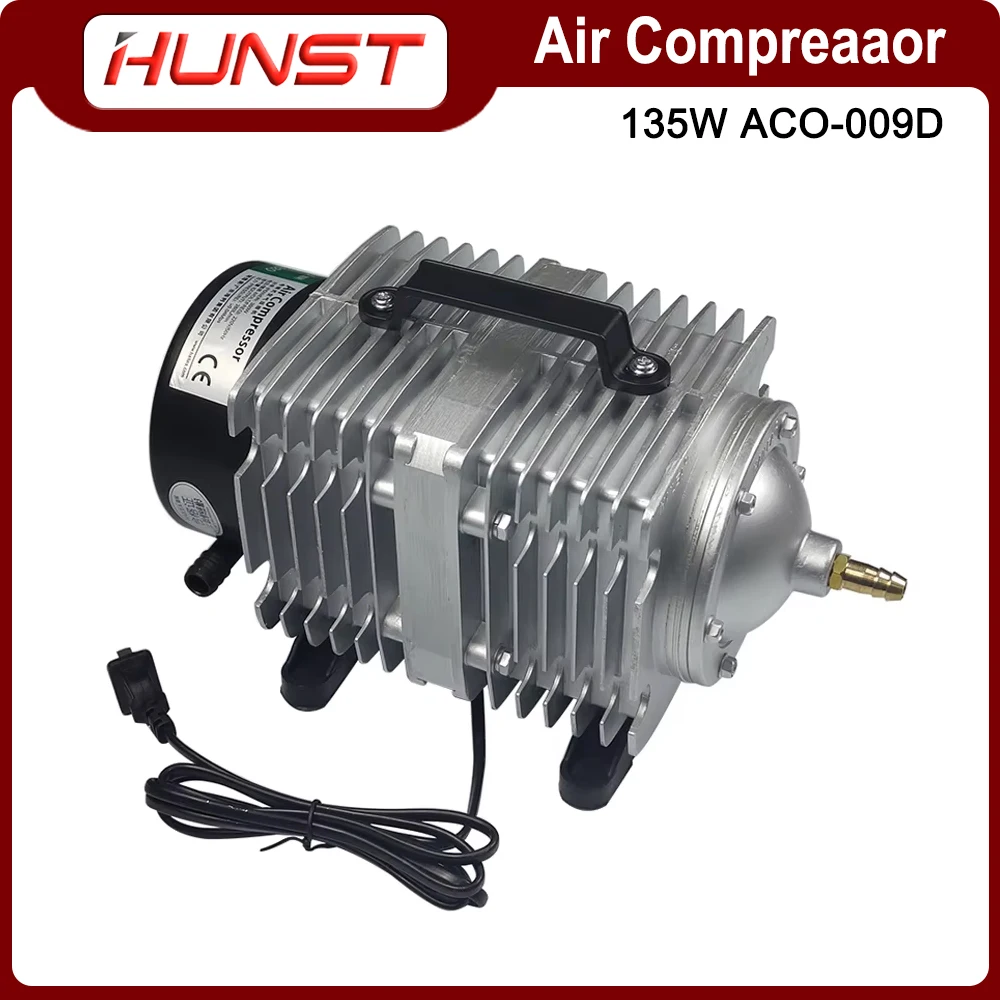 

HUNST 135W Air Compressor Electrical Magnetic Air Pump 110V/220V ACO-009D, for CO2 Laser Engraving Cutting Machine