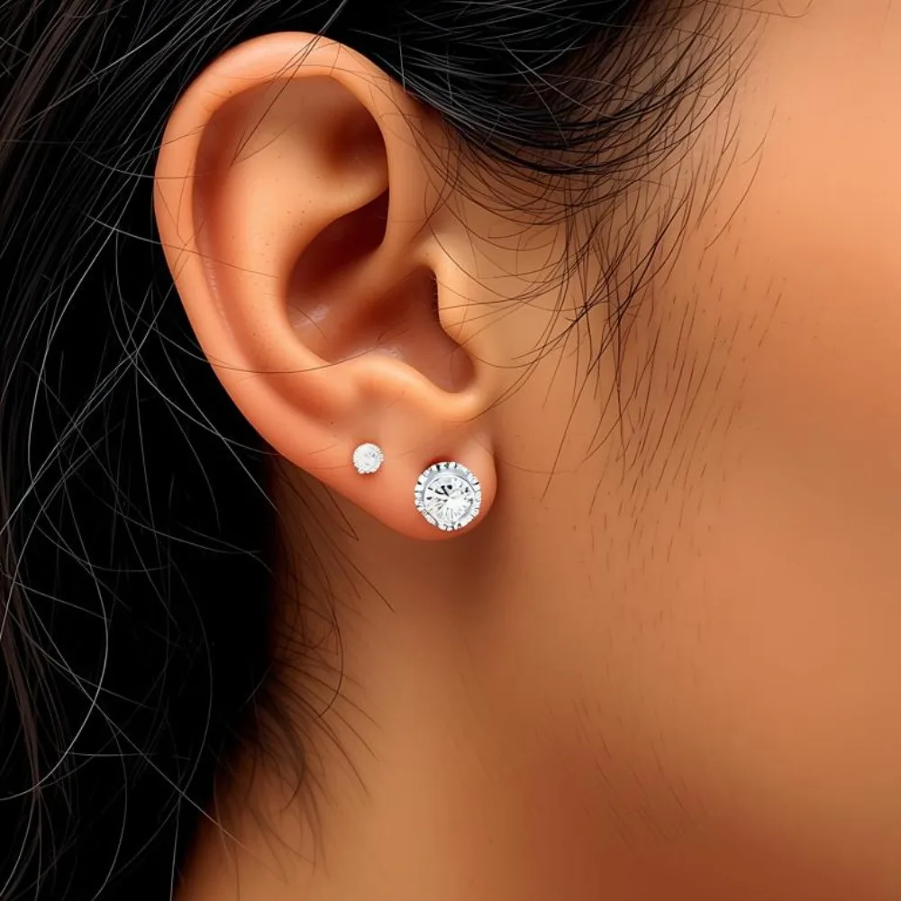 Black Awn Vintage Silver Color Earring Black Spinel Wedding Earrings for Women Fashion Jewelry Bijoux T029
