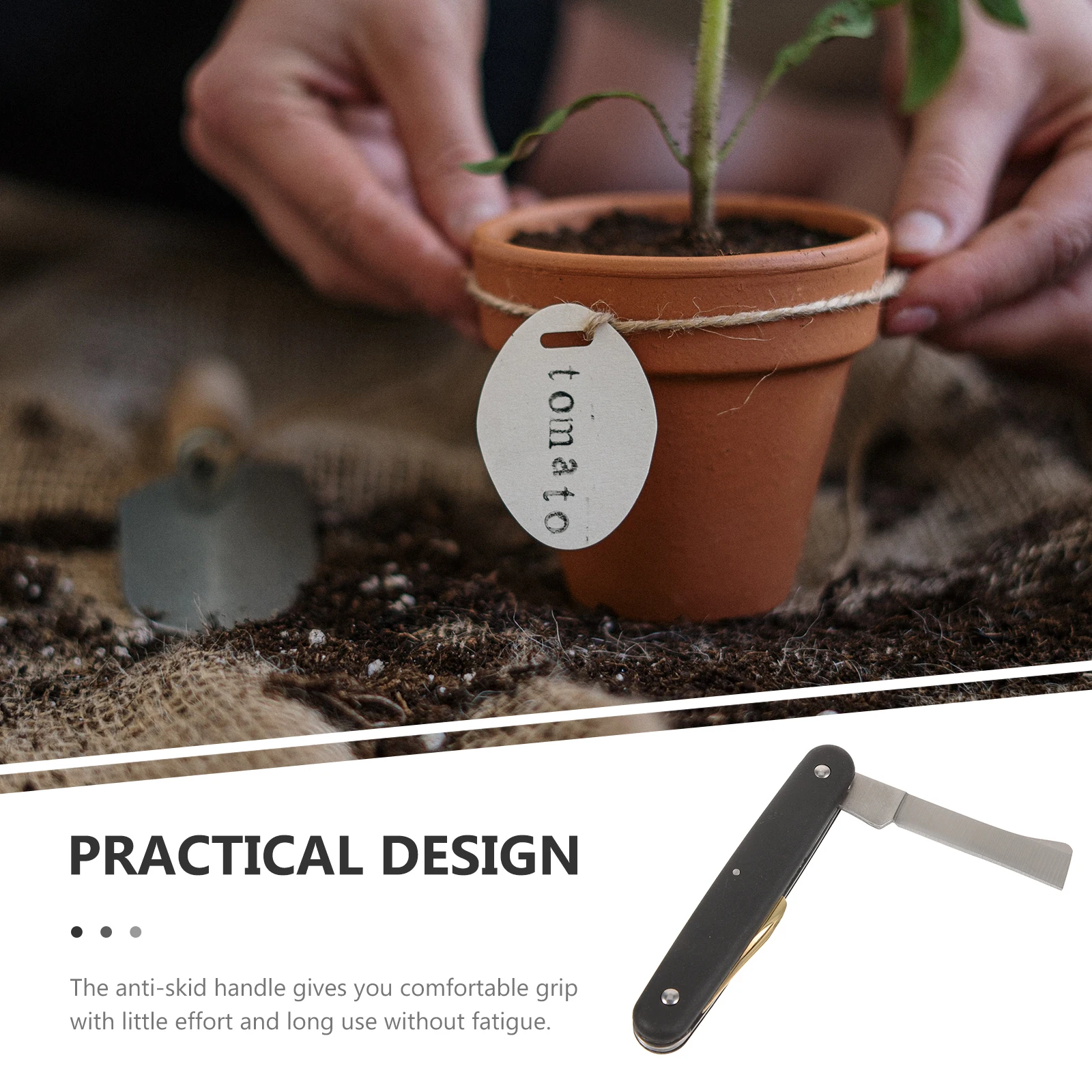 

Handle Knife Gardening Grafting Cutting Tool Durable Stainless Steel Multi-purpose Cutting Tools Garden Supplies