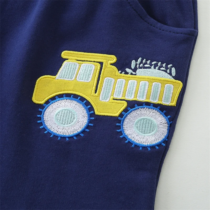 Cars Stickerei Sommer-Kindershorts 2-7T Kinderhosen für Jungen & Mädchen Babykleidung Applikationsdesign Kurze Hosen – Detail 5