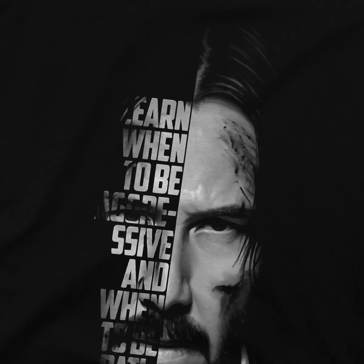 Black And White T-Shirts for Men John Wick Creative Pure Cotton Tees O Neck Short Sleeve T Shirts Summer Clothing