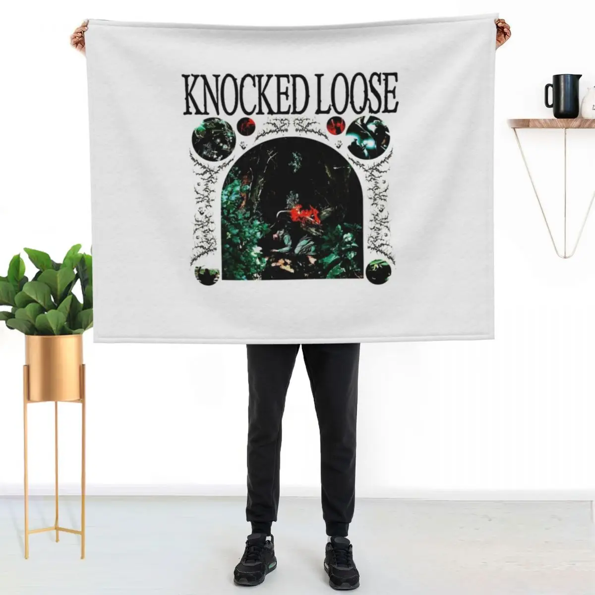 Knocked Loose Art Throw Blanket Cute Plaid for babies Hairys Bed Fashionable halloween Sofas Blankets