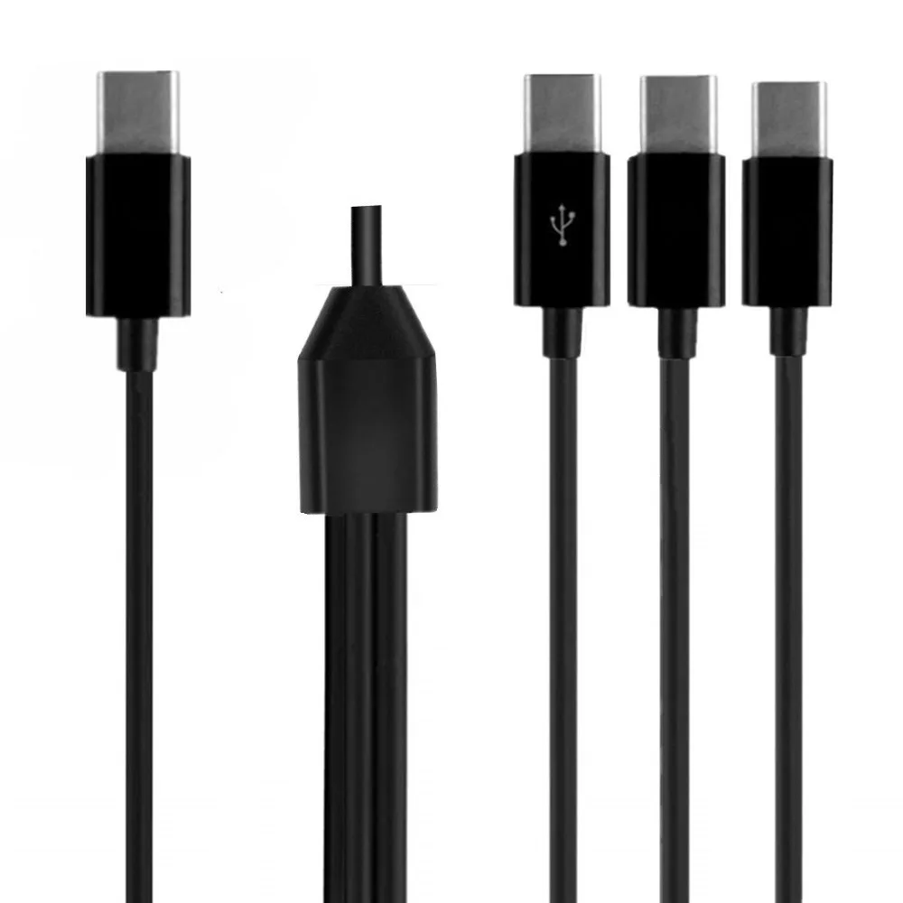 

NEW Male Connector Type-C Splitter USB 2.0 Universal Data Sync Cable Y Connector Data Transfer