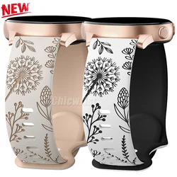 20mm Silicone Strap For Samsung Galaxy Watch 7/6/5/4 44 40mm 5 Pro 45 wo-Tone Dandelion Band for correa Galaxy Watch 6 4 classic