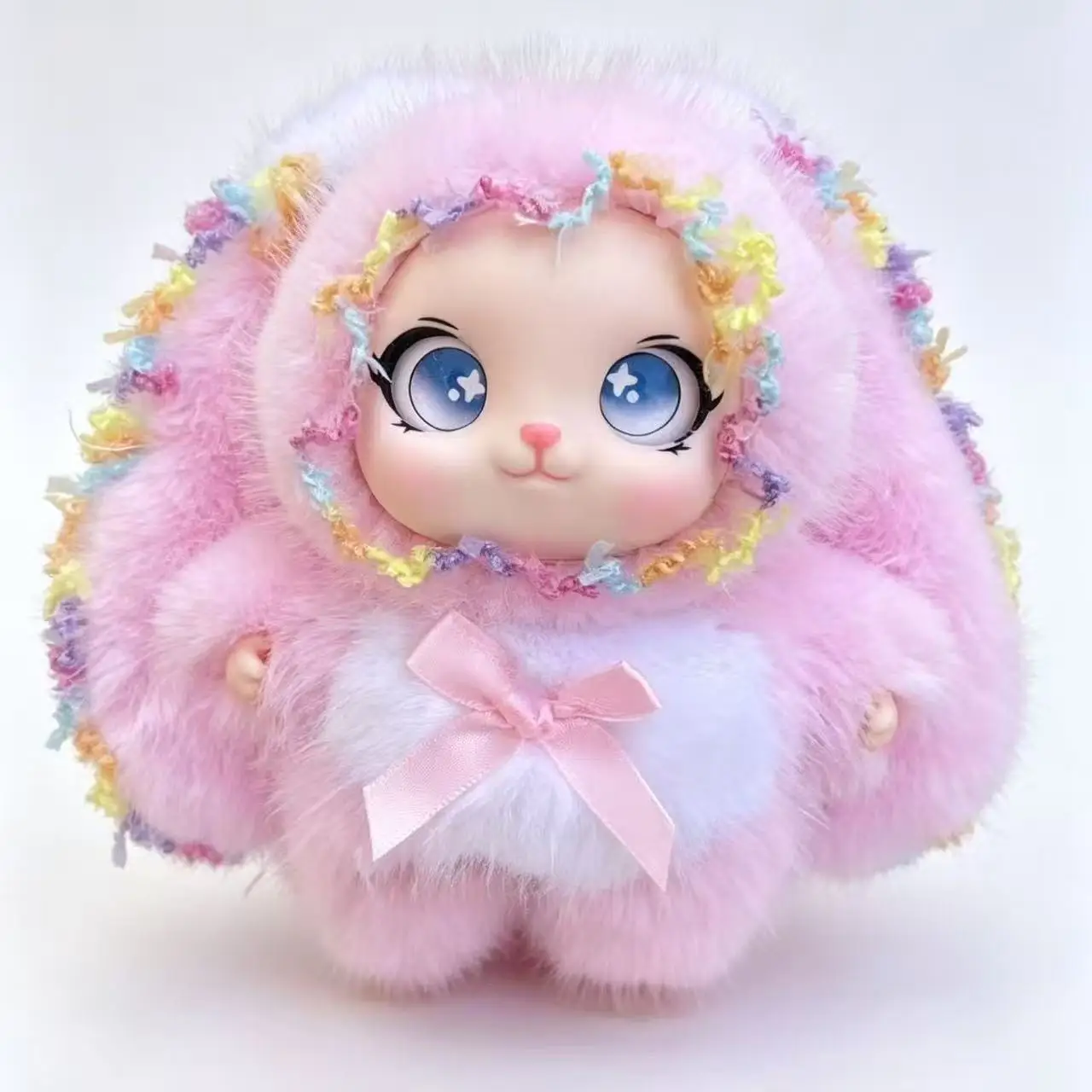 2026 Blind Box Popular Cute Rabbit Plush Big Ear Bunny Exquisite Doll High School Backpack Keychain Pendant Cute Decoration