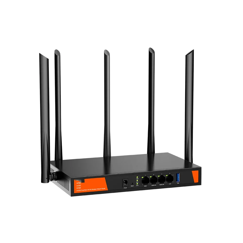 

Customized W30E AX3000 5G dual-band Gigabit enterprise home commercial high-speed wireless router WiFi6 / Simple firewall