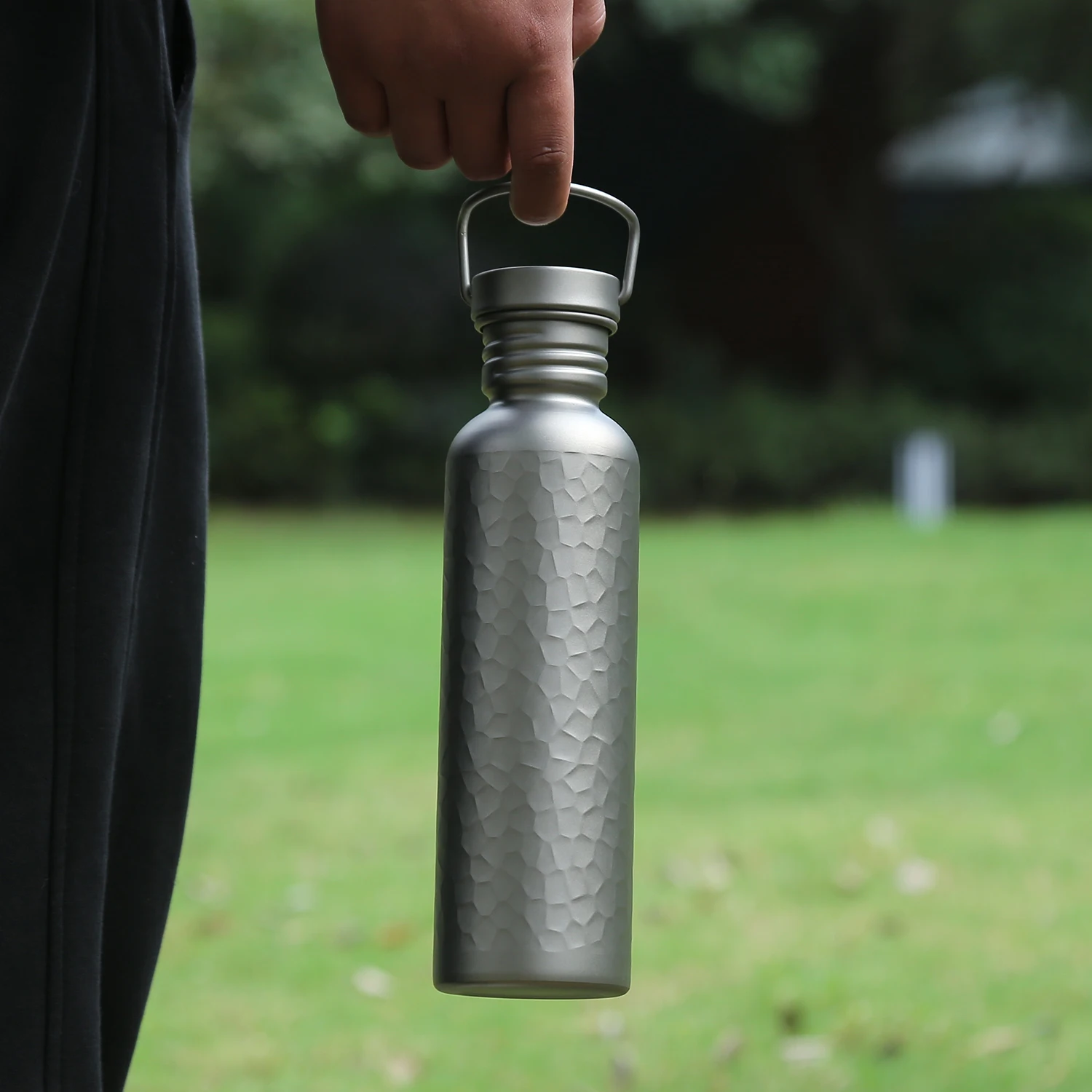 

Titanium Water Bottle Canteen Outdoor Gym Mountain Drinking Titan Flask Ti Jug Travel Mug 500 750ML Tumbler gourde titane bucket