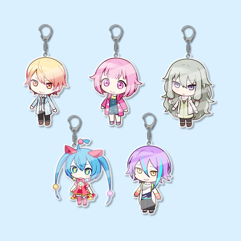 5pcs Anime Characters Acrylic Keychain Set, Gift for Cosplayers
