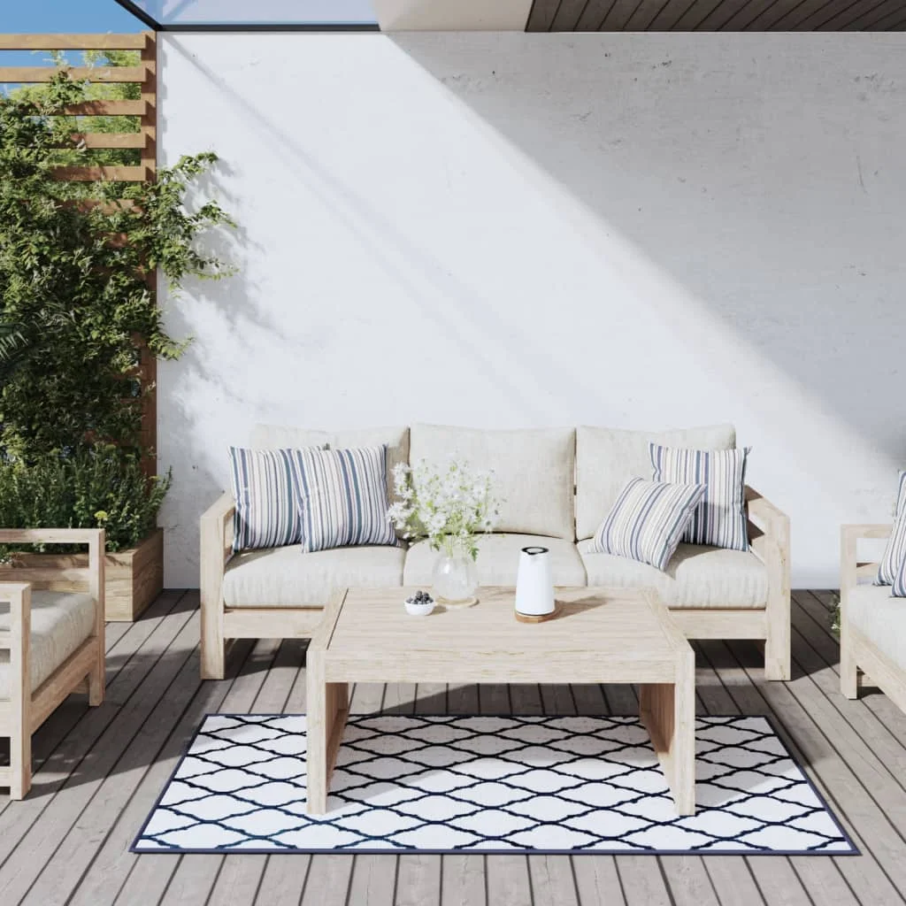 Outdoor-Teppich 80x150 cm, wendbares Design, wasserdicht, rutschfest, für Camping &