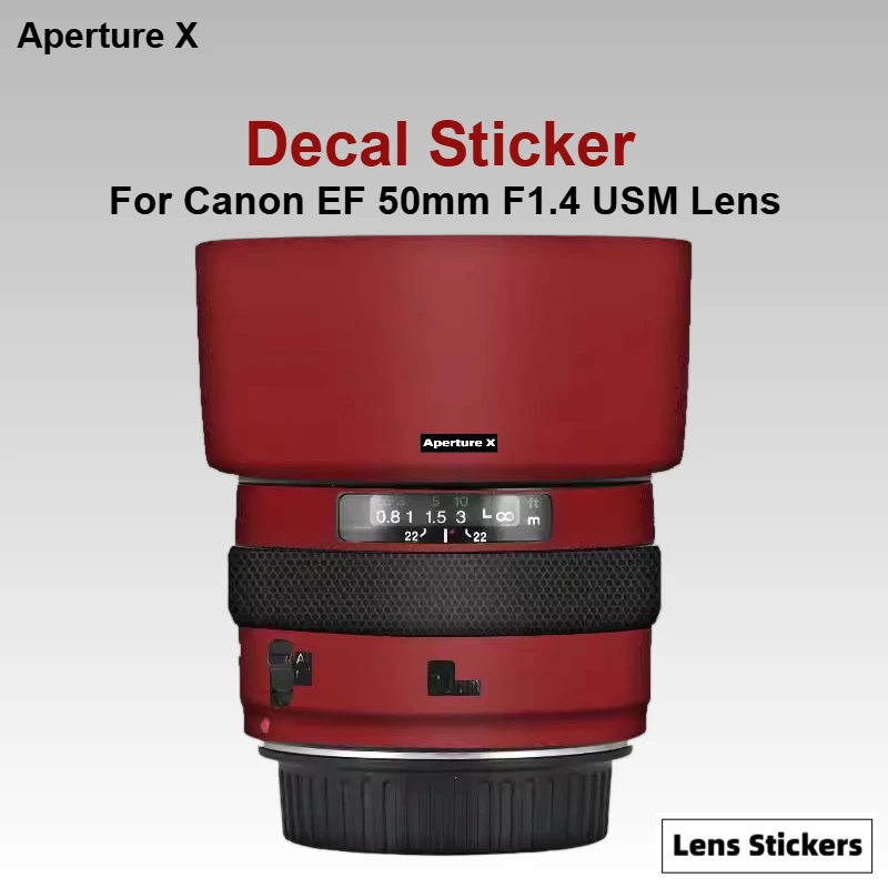 

Для Canon EF 50 мм F1.4 USM наклейка на объектив камеры защитная наклейка на кожу виниловая пленка защитная пленка от царапин EF50/F1.4
