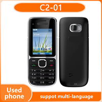 Finland made C2-01 Classic QWERTY Dual SIM  Unlocked 2G 2MP Camera long Standby with hebrew key Used Phone