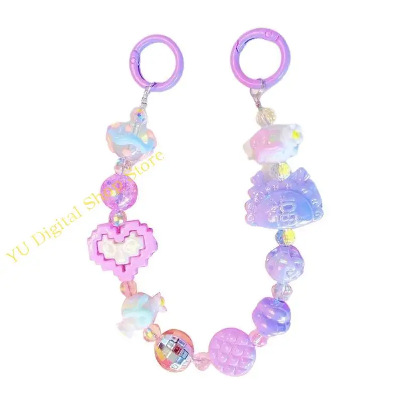 

96BA Anti Loss Penden Women Phone Chain Chain Chain Brap Lanyard Jewelry Keyring Keyring