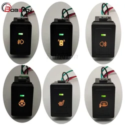 Car LED DRL Light Bar Rearview Mirror Seat Heating Control Switch Button for Suzuki SX4 Swift Grand Vitara 2006-2012 Accessories