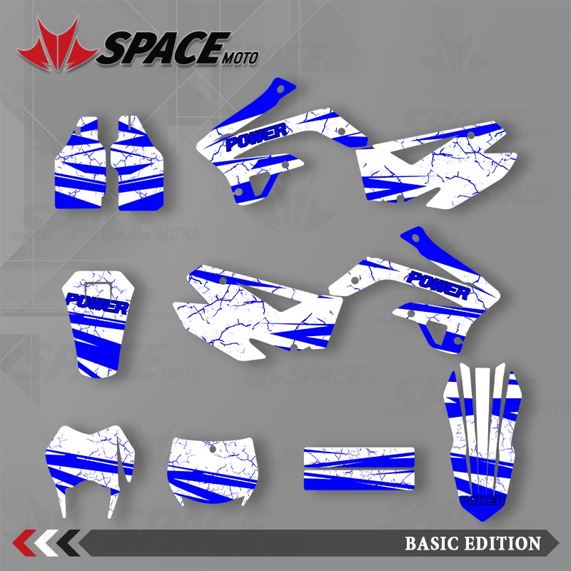 

SPACE MOTO Graphics Background Decals Stickers Motorcycle For 08-14 TM RACING