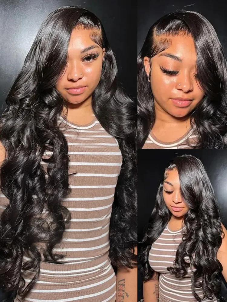 200 densidade 30 40 Polegada onda do corpo 13x4 13x6 hd frente do laço perucas de cabelo humano para as mulheres 5x5 laço frontal pré arrancado cabelo humano