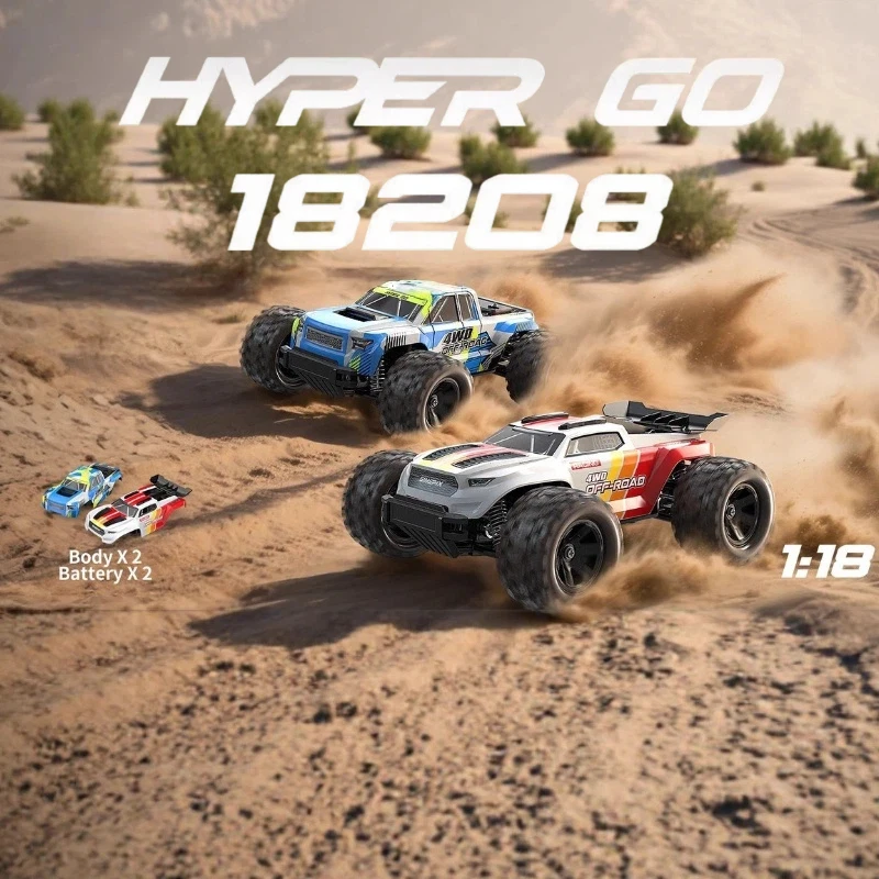 

Радиоуправляемая машинка Mjx 18208, горячая распродажа, масштаб 1:18, двойной электропривод, двойной корпус, для пустыни, игрушка, подарок на праздник