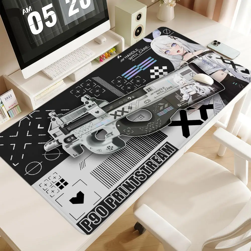 

Коврик для мыши CS GO Print Stream Design 1000x500 XXL, большой для FPS eSports Gaming, нескользящие офисные коврики для клавиатуры, настольный коврик