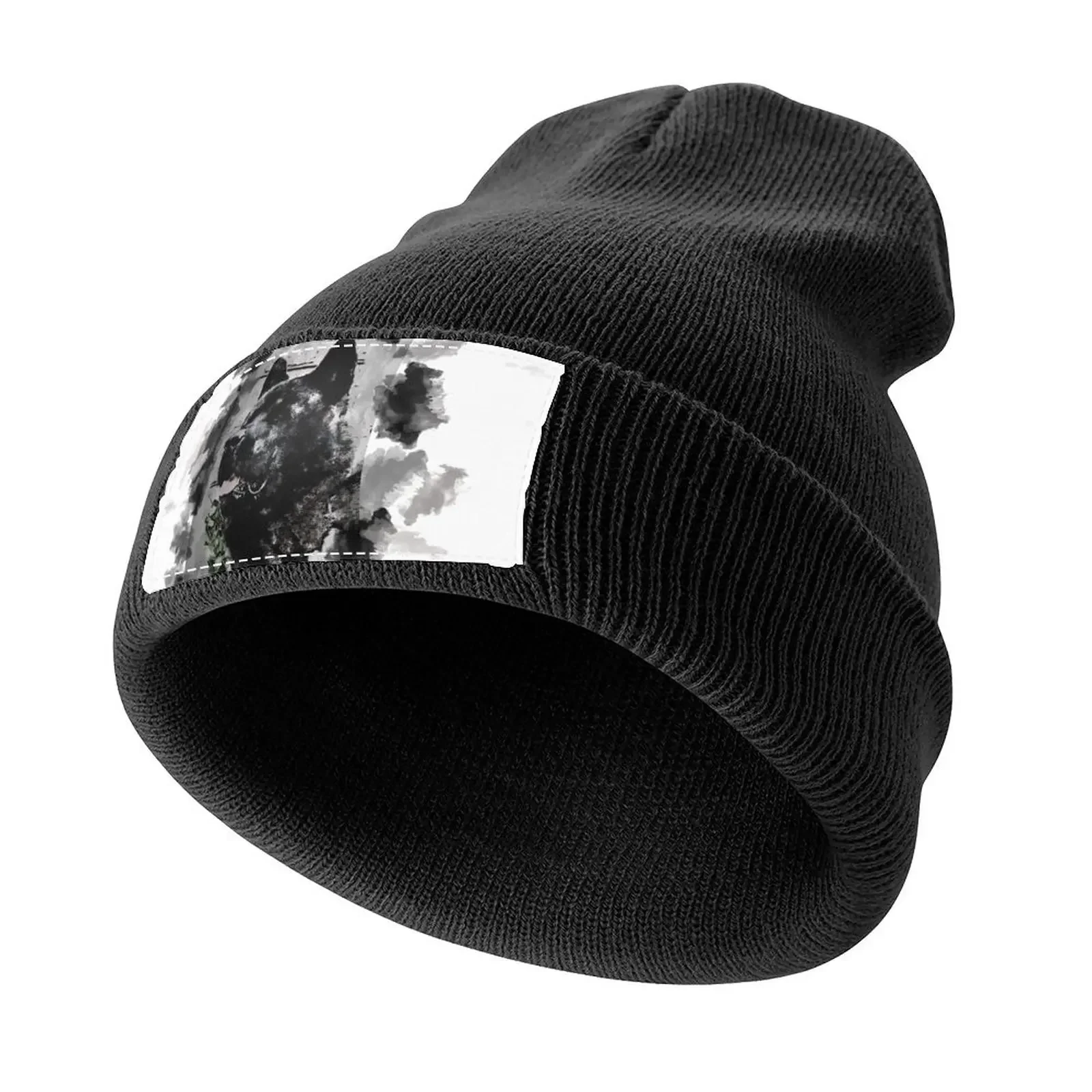 American Akita Dog Love Black Ink Portrait Knitted Cap Snap Back Hat Streetwear Female Men's