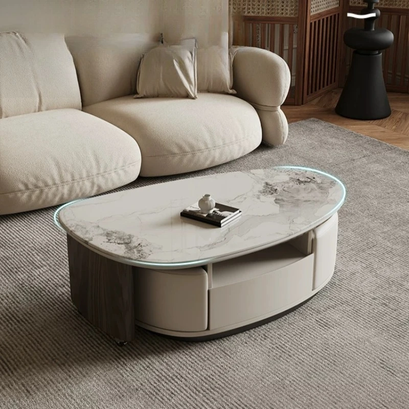 Nordic Modern Coffee Tables Storage Funky Irregular White Coffee Tables Low Cool Art Muebles Para Salas Furniture Living Room