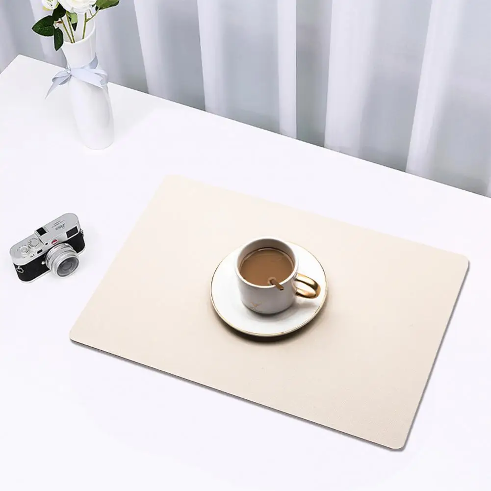 Roll-up Placemats Plate Placemats Oil-proof Double-sided Table Placemat for Home Easy-to-clean Heat Insulation Mat Waterproof