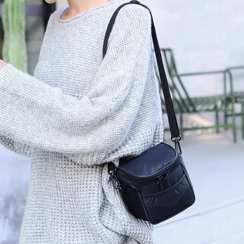 

Black Shoulder Case Lightweight Portable Storage Bag Padded Nylon Vlogging Protector For DSLR Camera Equipment Camera