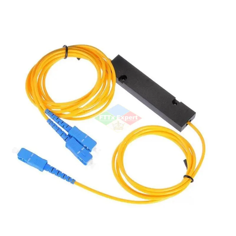 SC UPC 1X2 Fiber Optische Splitter Singlemode Fiber Optische Splitter FBT Optische Koppeling 1X2 PLC Fiber Optische Splitter