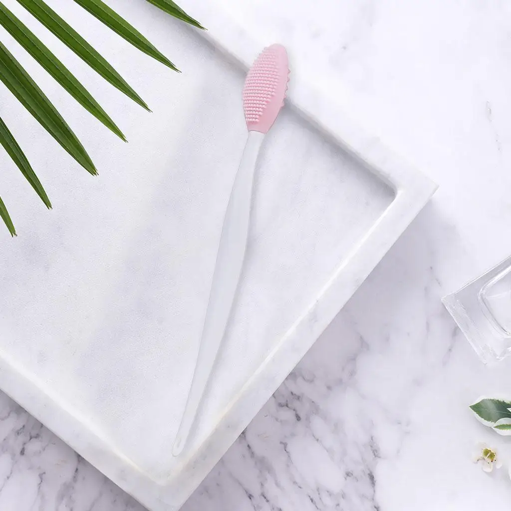 Ferramenta de escova de lábios dupla face, Face Scrubber, Esfoliante de silicone, Mini esfoliante para cuidados com a pele facial