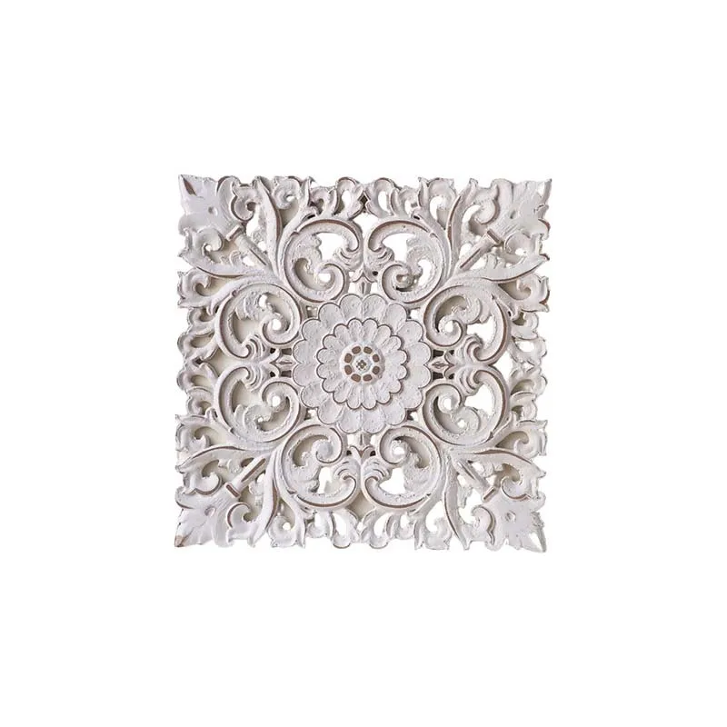 

Entry entrance decoration American rural background wall carving and painting hotel wall decoration