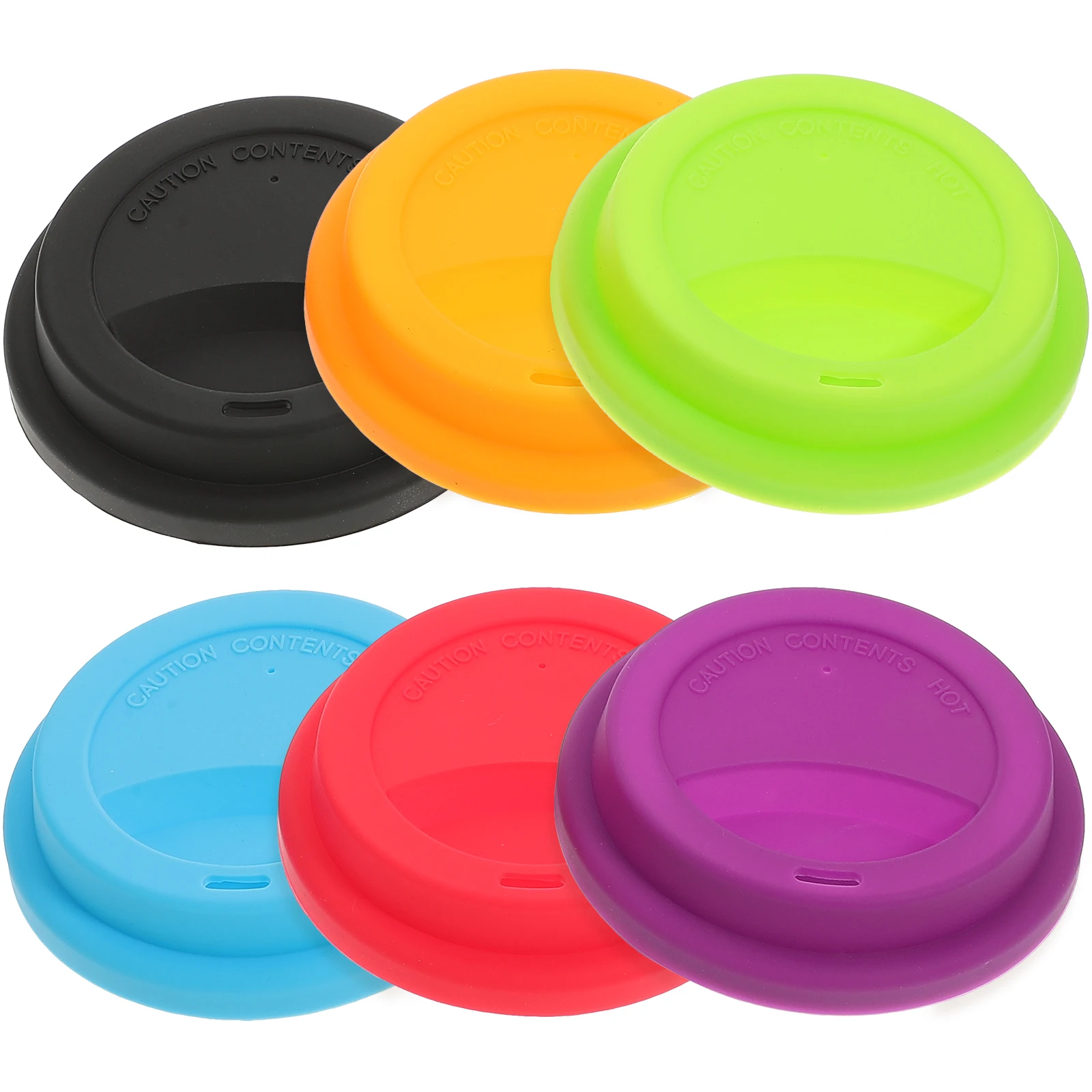 

6pcs Cup Lid 9 5cm Food Grade Leak Proof Heat Resistant Kitchen Bar Supplies Bottle Silicone Bottle Cover Cover Mug Cap