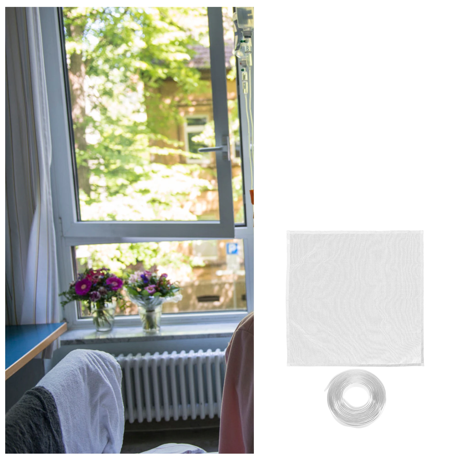 

Glass Fiber Self-adhesive Mosquito Window Mesh Screen Repair Patch for Home Portable Fix Holes Tears Insect Proof DIY