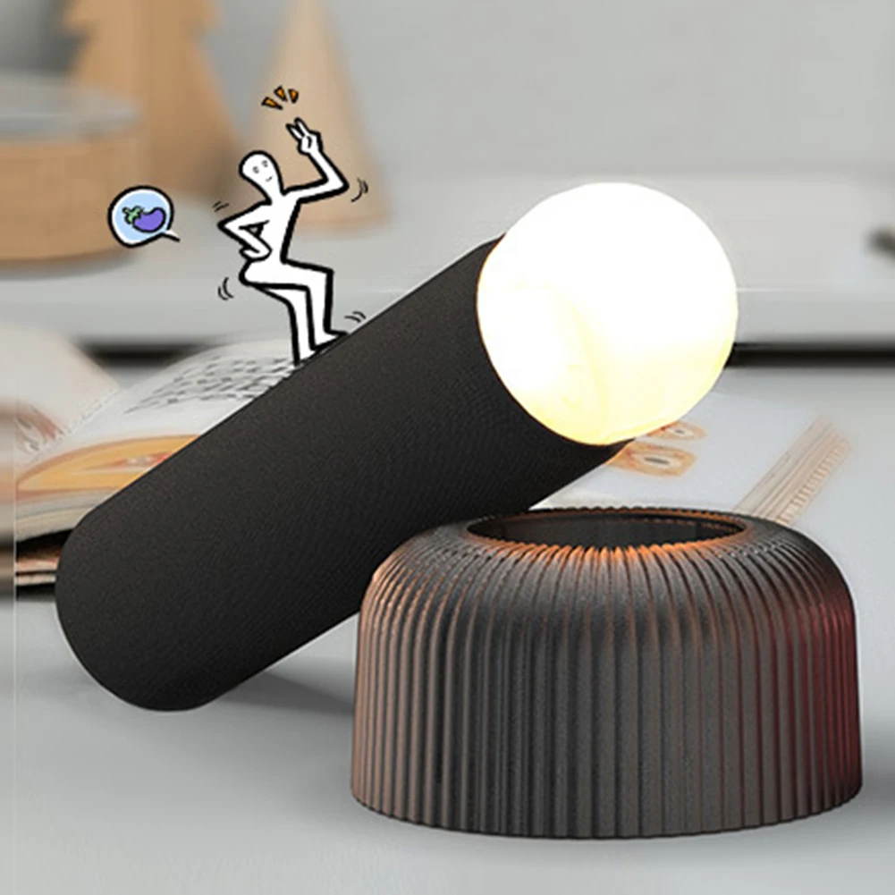 Desk Lamp for Adults Teens Babies Penis Shaped Bedside Lamp Hand-pull Table Lamp Nursery Nightlight for Home Decoration