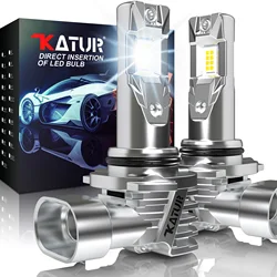 Katur 2x 20000LM Error Free 9005 HB3 9006 HB4 LED Canbus Headlight Bulb LED Car Head Fog Light Fanless Plug & Play New Upgrade