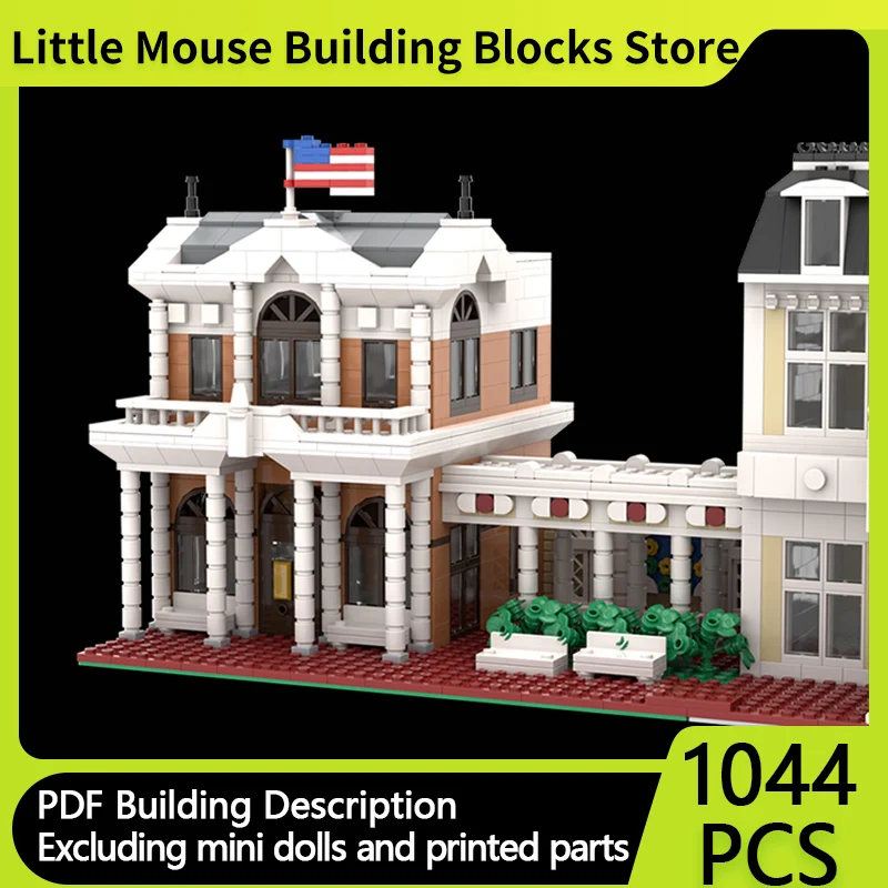 

City Street View Model MOC Building Bricks Chamber Of Commerce Modular Technology Gifts Holiday Assemble Children Toys Suit