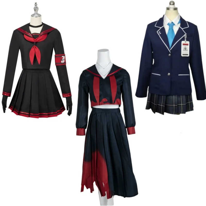 Kenzaki Tsurugi Nakamasa Ichika Kuromi Serika Cosplay Costume Project Japan JK Uniform Skirt Woman Sexy Halloween Suit