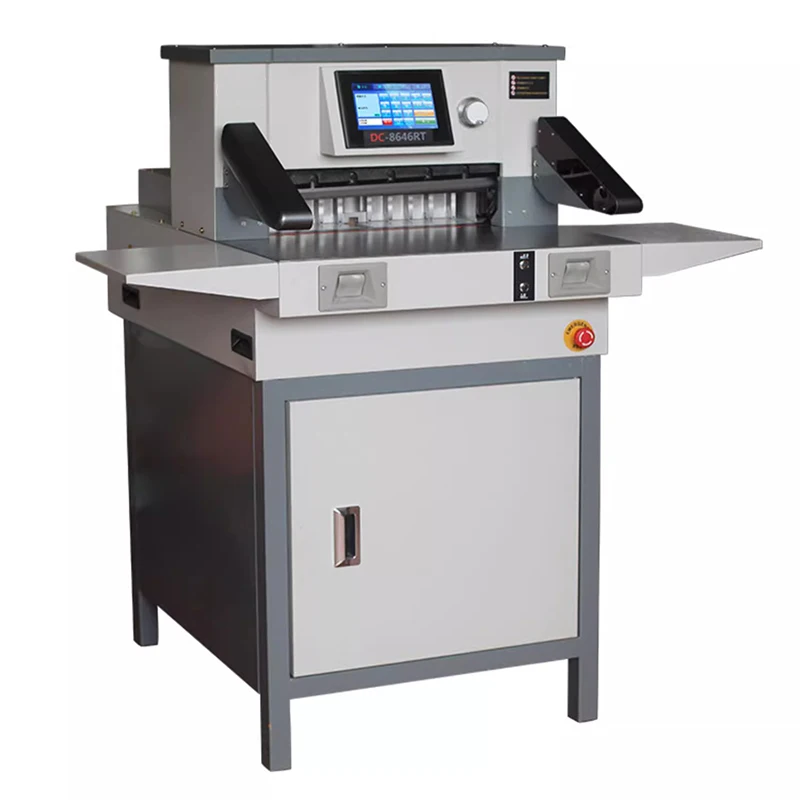 DC-8646RT electric program-controlled thick layer paper cutter cutting machine file program-controlled paper cutter cutting widt