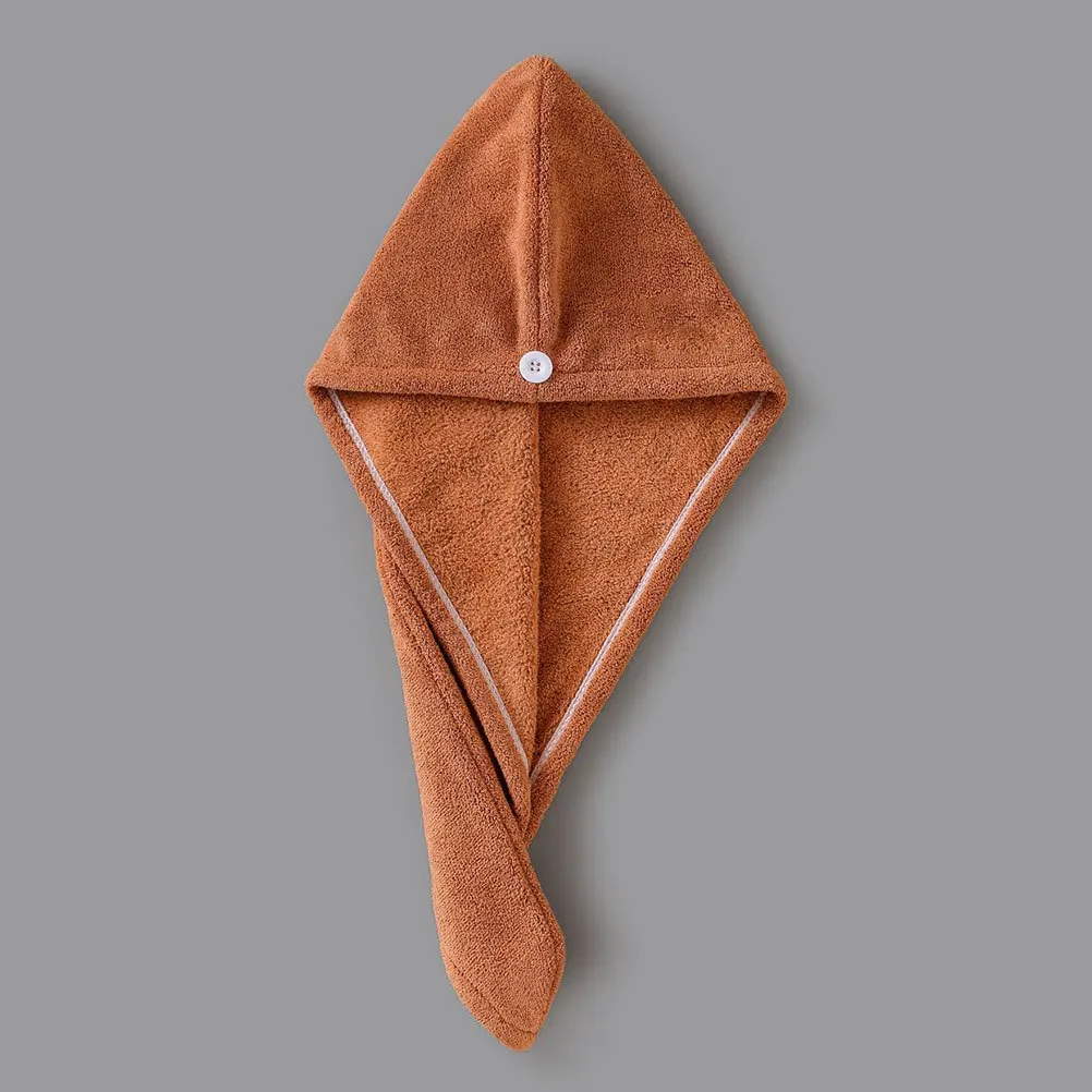 الخيزران ألياف الفحم غطاء تجفيف الشعر سميكة سوبر ماصة التجفيف السريع منشفة التفاف للشعر الطويل مجعد مصبوغ الكراميل #3