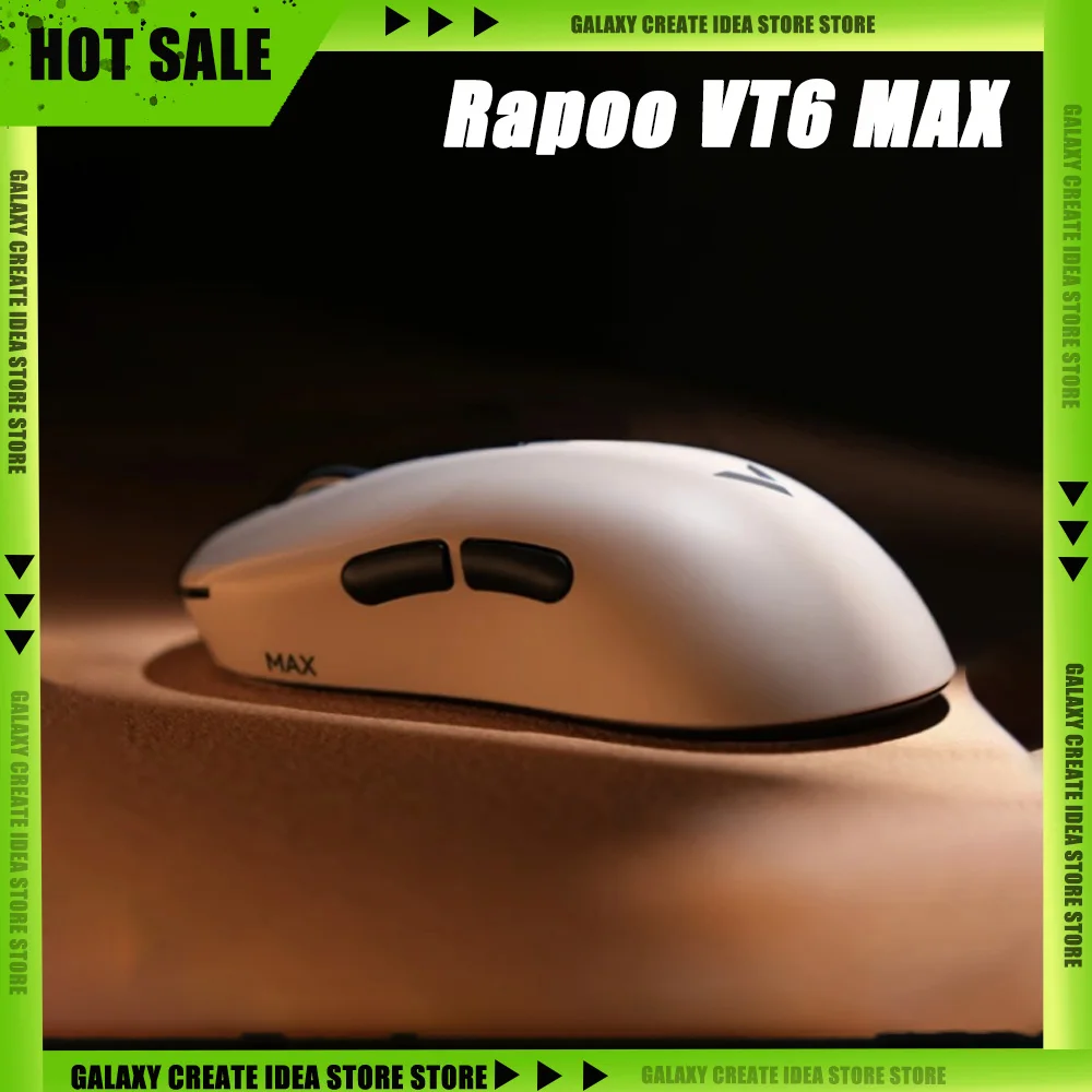 Rapoo VT6 MAX Wireless Gaming Mouse 8000Hz Polling Rate Mouse Lightweight E-sports Mice For Small Medium Hands PAW3398/ PAW3950