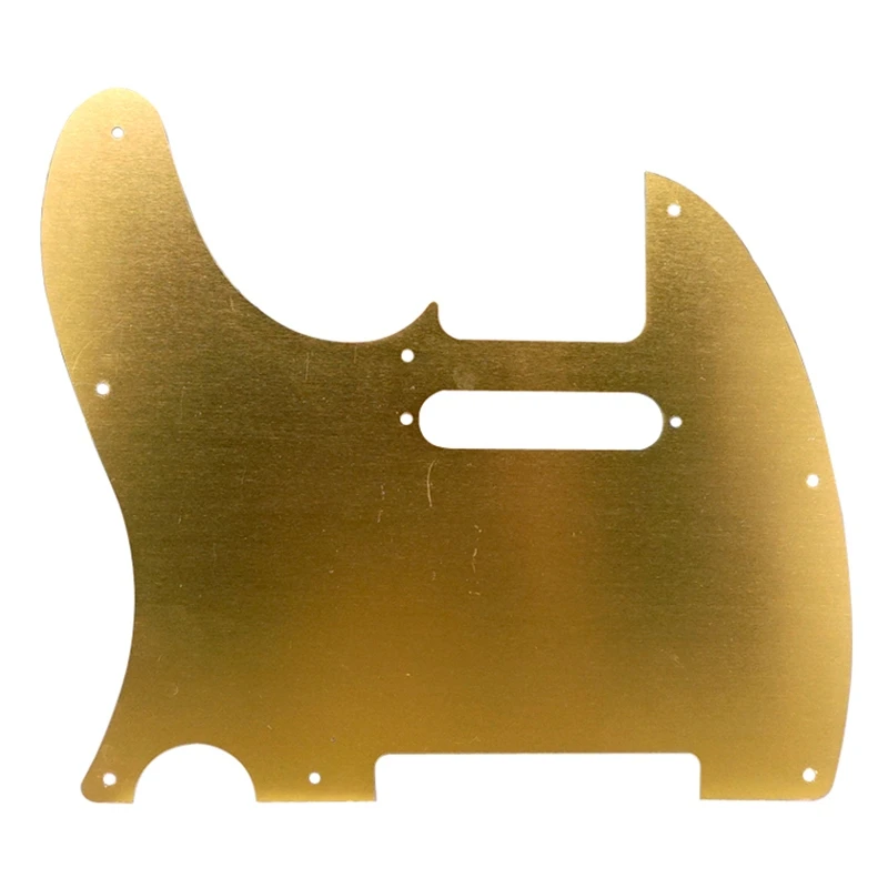 เงิน 8 หลุม Tele กีตาร์ Pickguard โลหะ Pick Guard สําหรับมาตรฐาน Telecaster Pickguard เปลี่ยน