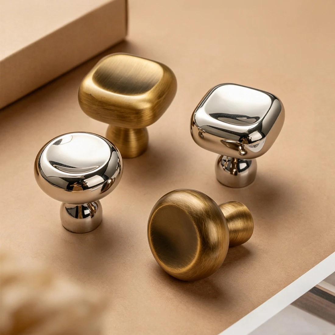 YUTOKO French Style Brass Cabinet Drawer Handles Modern And Minimalist American Surface Decoration Handle Knob and Handle