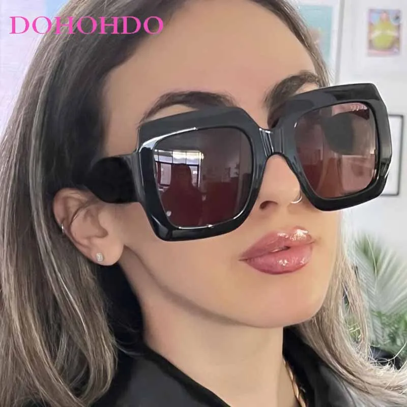 

Retro Square Sunglasses Women Oversized Leopard Eyewear Brand Designer Unisex Outdoor Sports Travel Goggles UV400 Gafas De Sol