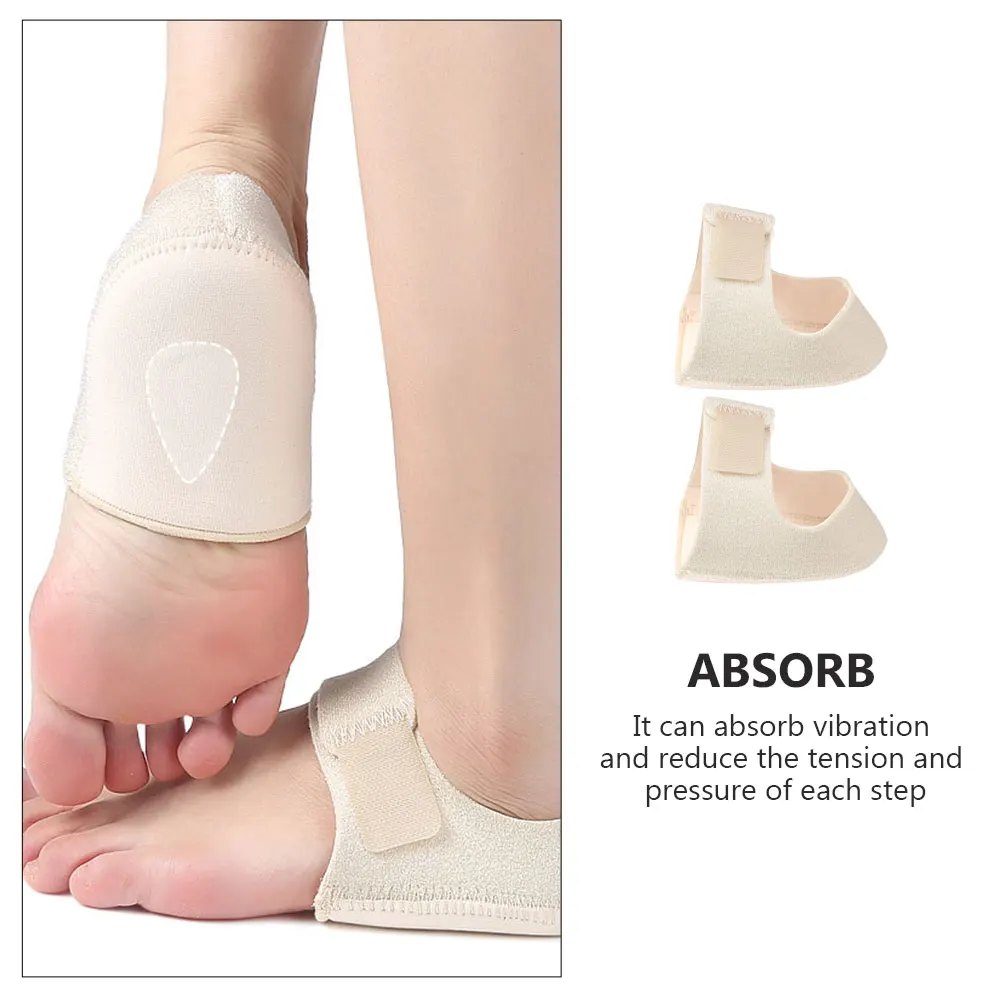 

Heel Cover Protectors Cushion Feet Sole of Foot Shoe Pad Sleeves Pads Beige Silicone Gel Women's