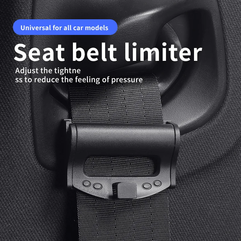 Adjustable Seat Belt Clip Limiter Car Shoulder Neck Relaxer Strap Stopper Universal Safety Belt Positioner  Comfortable Driving