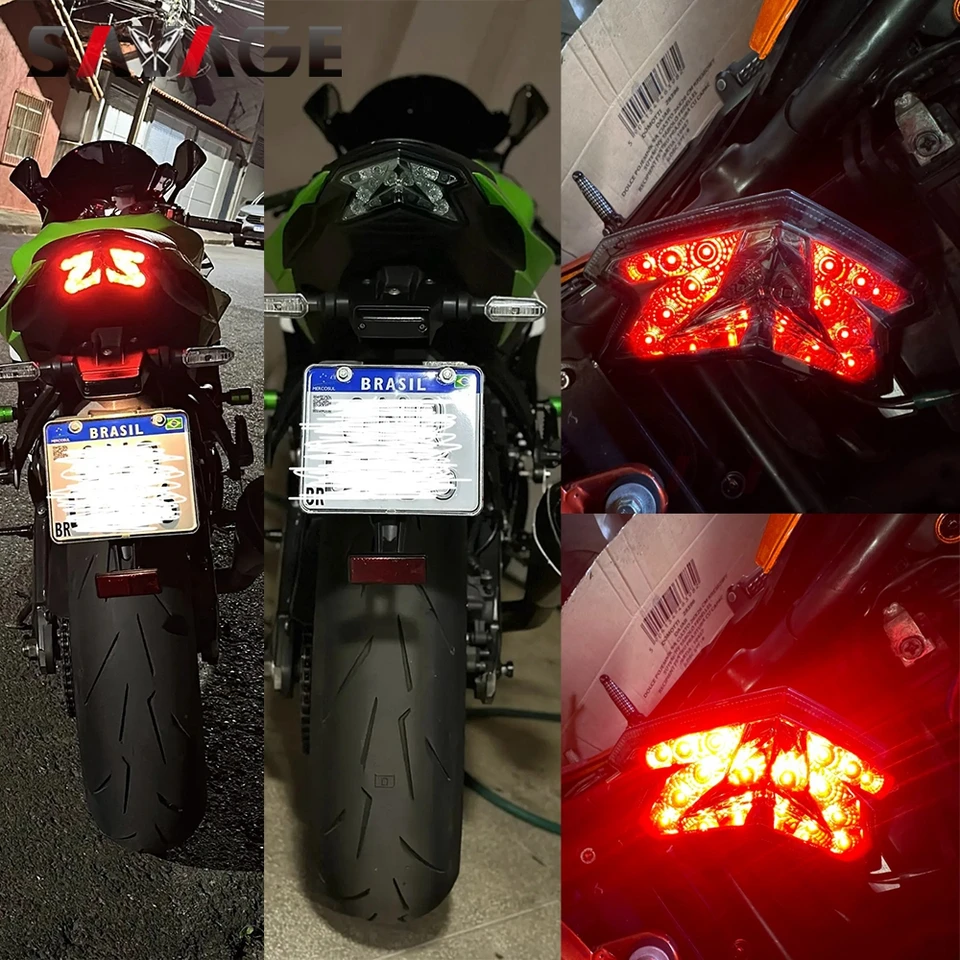カワサキZ125,z800,zx6r,Z125プロモーターサイクル用LEDテールライト