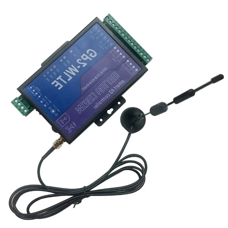 A42T-GSM APP Controller GSM SMS Controller GP2-WLTE RS485 WEB Control 2 CH 4-20Ma Analog Inputs 10A Relay Outputs