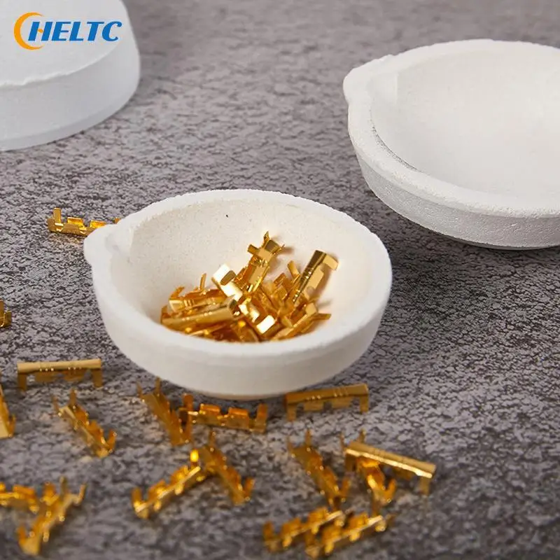 1PCS High Temperature Crucible Quartz Bowl Lab Heating Gold Melting Bowl For Gold, Silver And Copper Material Metal Melting Pots