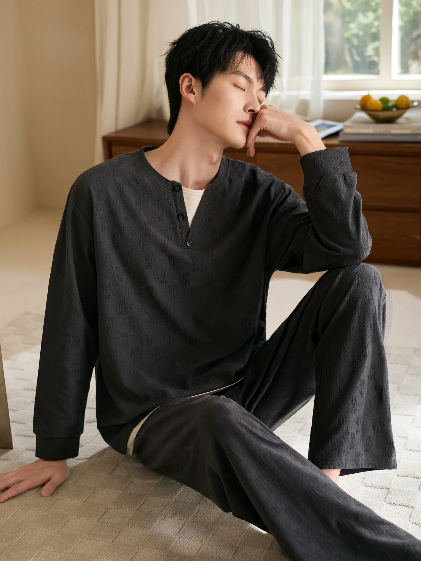 vetements-de-nuit-a-manches-longues-en-pur-coton-pour-hommes-style-printemps-automne-vetements-decontractes-pour-la-maison-vetements-d'exterieur-adaptes-aux-grandes-tailles-confortables-pour-la-maison